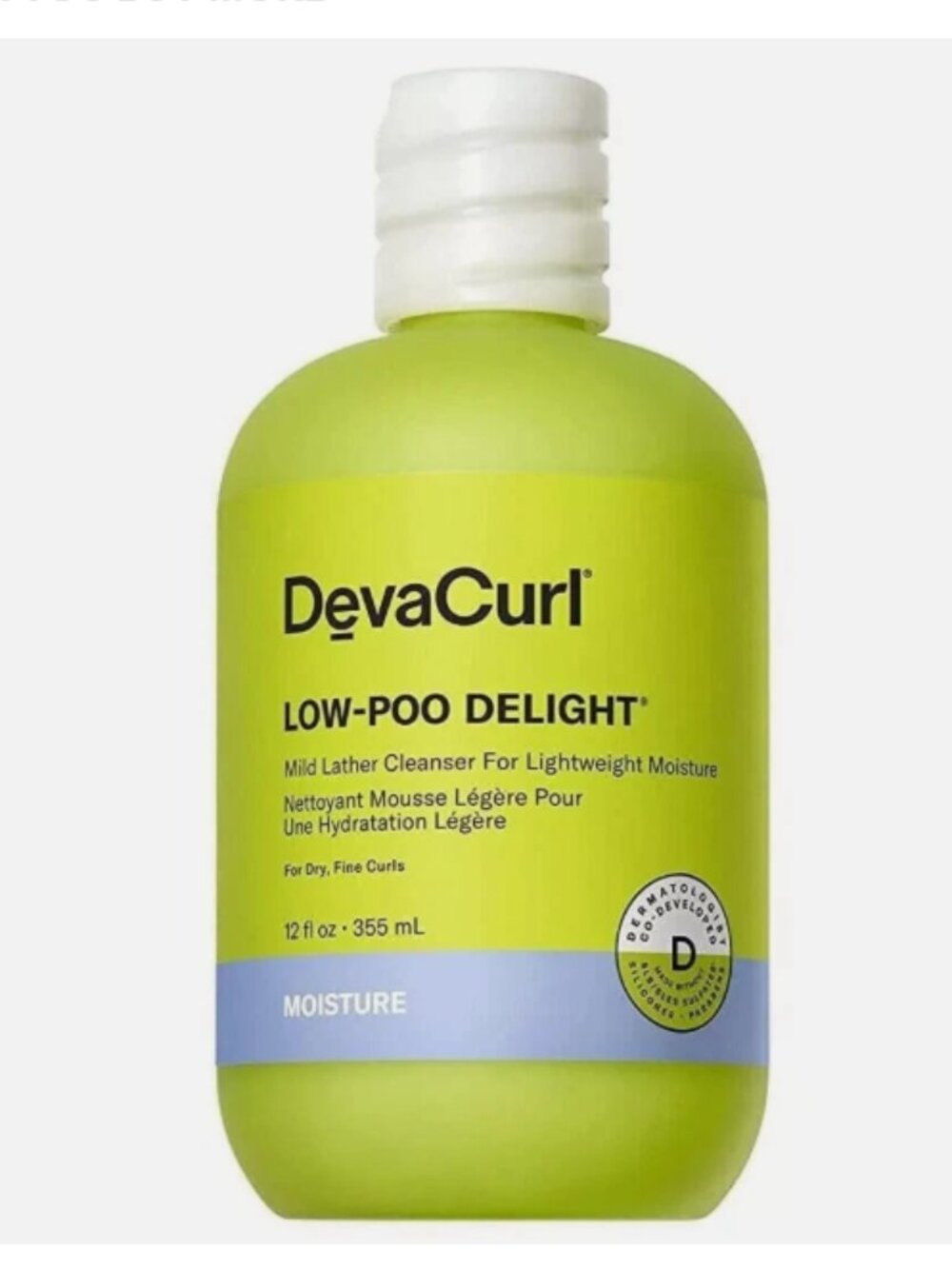 DevaCurl | Low-Poo Delight | Mid Lather Cleanser (Conditioner) | 355 mL/12 fl oz